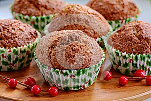 Christmas bran muffins breakfast