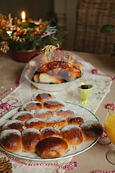 Christmas brunch table