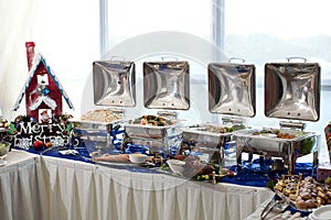 Christmas Buffet Setting