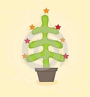 Christmas cactus tree