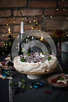 Christmas cake Pavlova