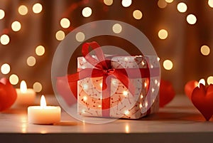 christmas candle and box christmas candle and gift christmas gift box