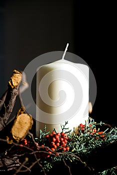 Christmas candle decoration