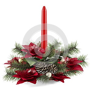 Christmas candle decoration