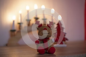 Christmas decoration on a table