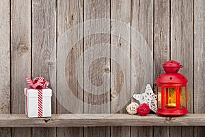 Christmas candle lantern, gift and decor