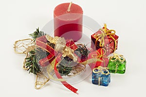 Christmas Candle and Presents