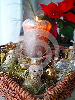 Christmas candle snowmen ornaments decoration Merry Christmas