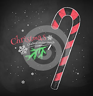 Christmas candy cane.