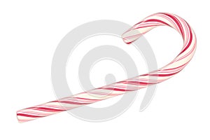 Christmas candy cane isolated on white background