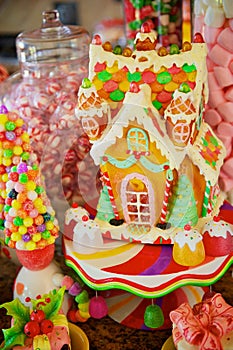 Christmas Candy Gingerbread House
