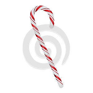 Christmas Candycane Isolated on White Illustration