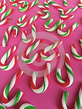 Christmas candycanes festive background