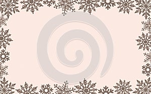 Christmas card background decoration border snowflakes glitter New year
