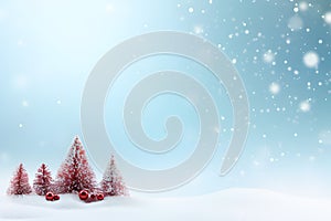 Christmas card celebration decorated with cute minimal stle on white background.GenerativeAI.