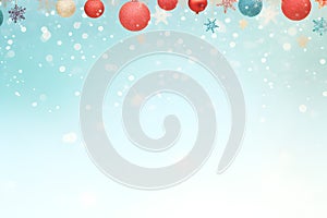 Christmas card celebration decorated with cute minimal stle on white background.GenerativeAI.