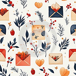 Christmas Card Craft Pattern Design