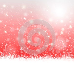 Christmas card design in red background