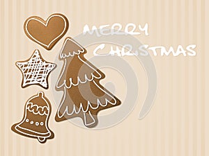 Christmas card - gingerbreads