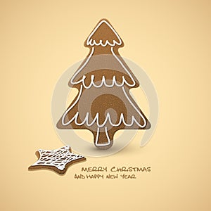 Christmas card - gingerbreads