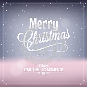 Christmas card magic night background