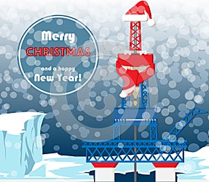 Christmas card for oil and gas workers