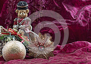 Christmas Card Toy Soldier Bear