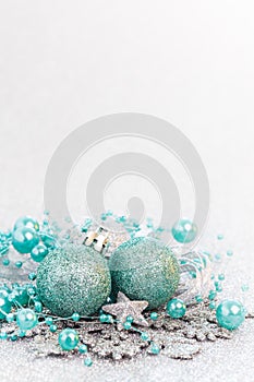 Christmas card turquoise