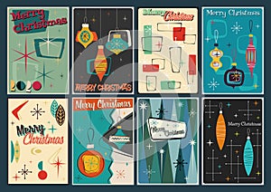 Christmas Cards Mid Century Modern Style