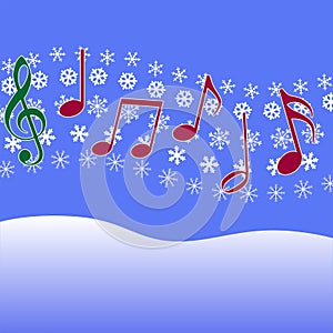 Christmas Carol Music Snow