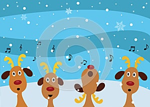 Christmas Carols by Reindeers