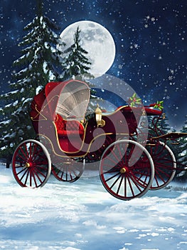 Christmas carriage