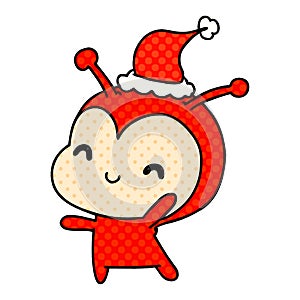 christmas cartoon of kawaii lady bug