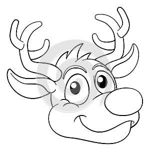 Christmas Cartoon Reindeer Character