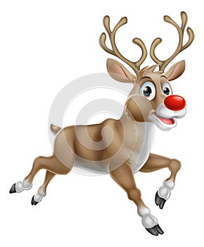 Christmas Cartoon Reindeer photo