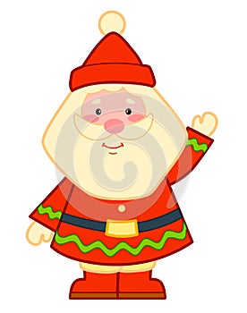 Christmas cartoons clip art. Santa claus clipart vector