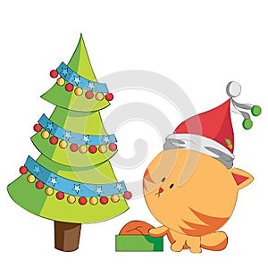 Christmas cat