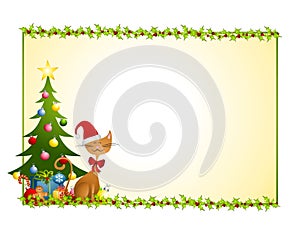 Christmas Cat Background