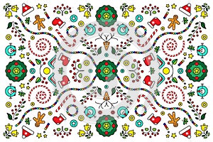 Christmas celebration pattern