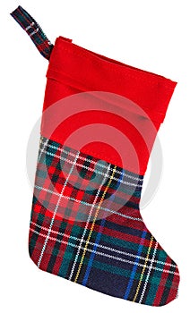 Christmas checkered stocking