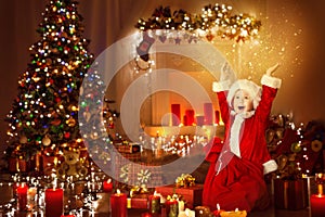 Christmas Child Happy Presents Gifts, Kid Opening Present Toys photo