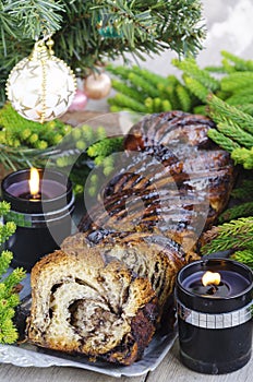 Christmas Chocolate Krantz Cake