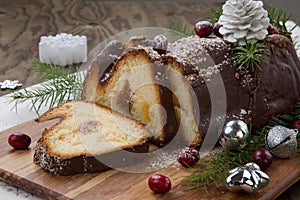 Christmas Chocolate Yule Log Cake