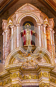 Christmas Christ Statue Cathedral Parroquia Dolores Hidalgo Mexico photo