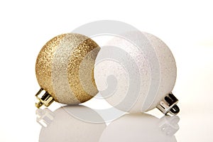 Christmas, christmas decoration gold and white