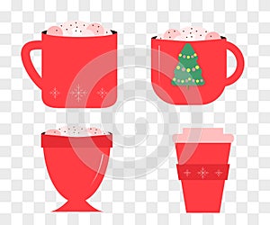 Christmas coffee mugs.