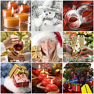 Christmas collage photo