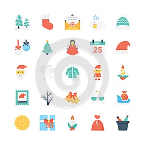 Christmas Colored Vector Icons 2