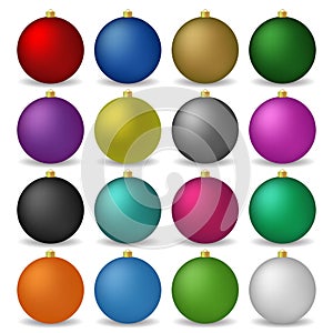 Christmas colorful balls