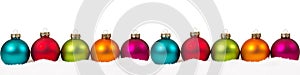 Christmas colorful balls banner decoration copyspace copy space